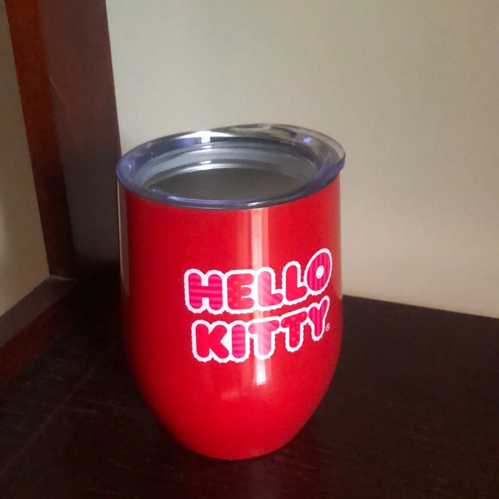 Hello Kitty Christmas Holiday Wine Tumbler